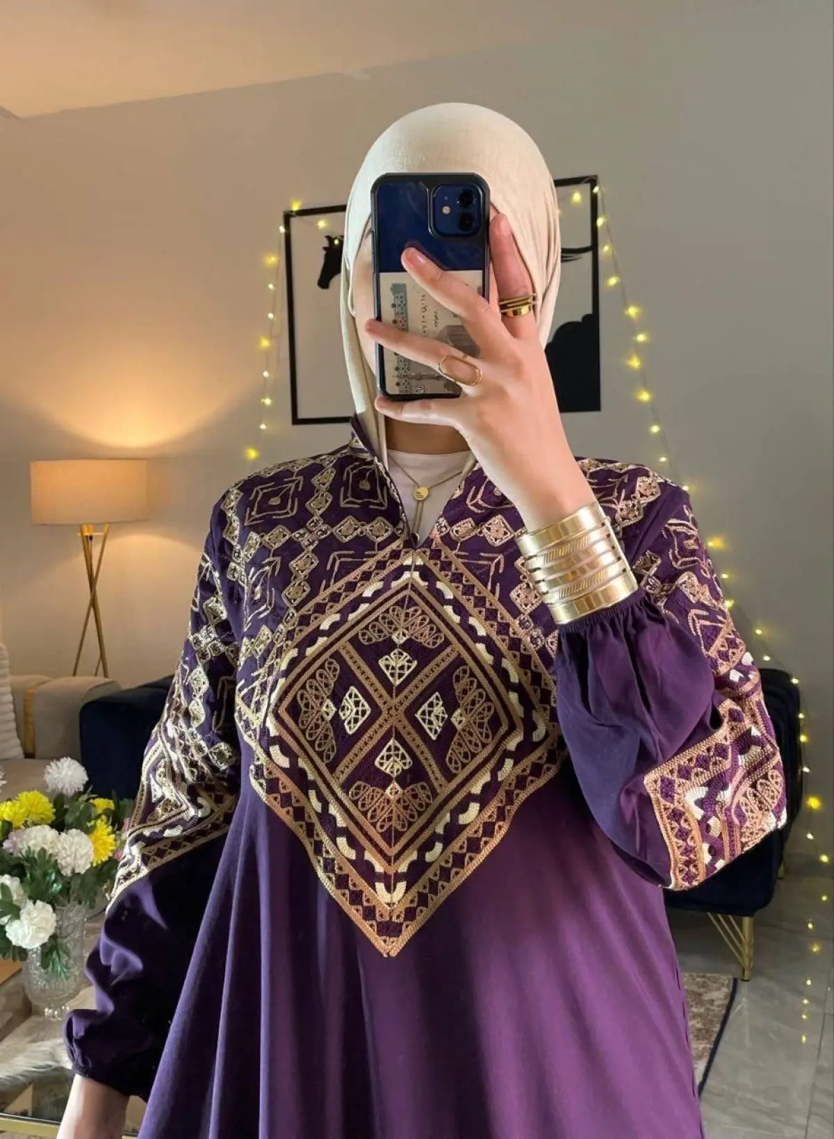 Al Marasi cotton abaya